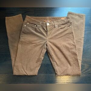 Tory Burch Ivy Super Skinny Corduroy Tan Pants Sz 29
